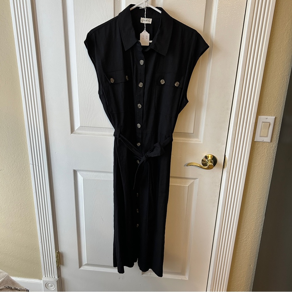 Button Down Maxi Dress